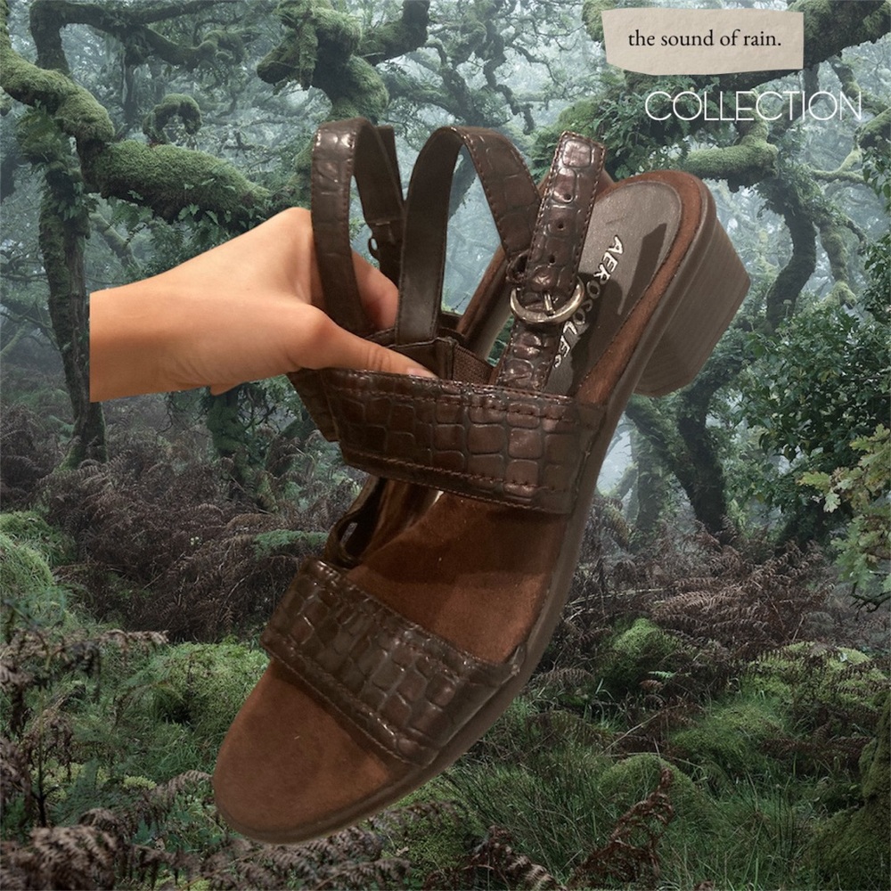 Vintage Y2k Fairygrunge Wooden Heeled Sandals